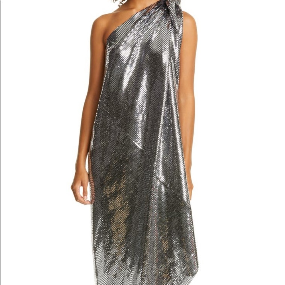 MM6Maison Margiela Convertible Metallic Dress